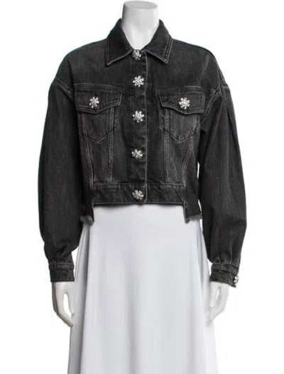 Pre-owned Allsaints Denim Jacket In Black