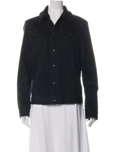 Pre-owned Allsaints Denim Jacket In Black