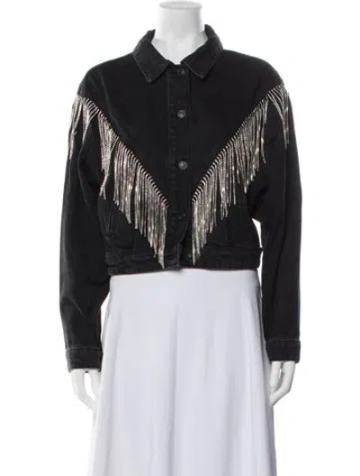 Pre-owned Allsaints Denim Jacket In Black