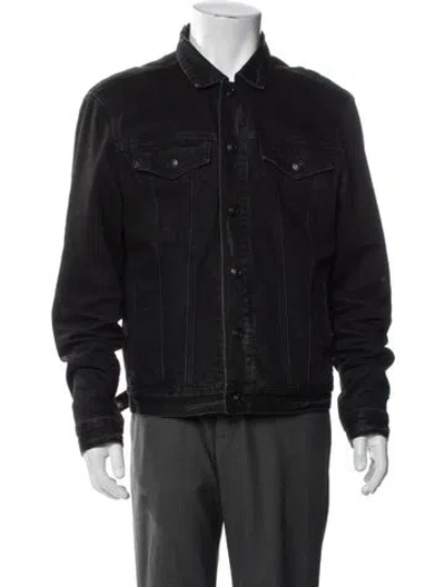 Pre-owned Allsaints Denim Jacket In Black