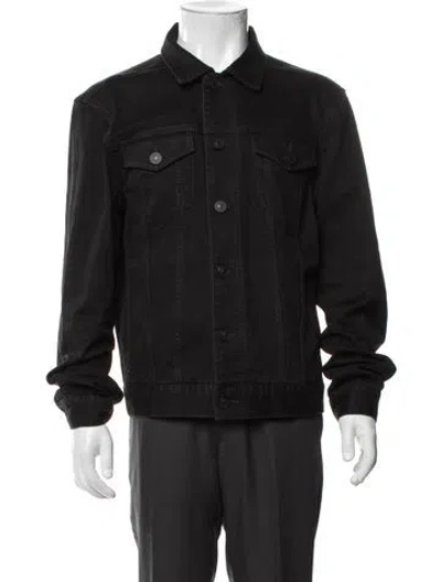 Pre-owned Allsaints Denim Jacket In Black