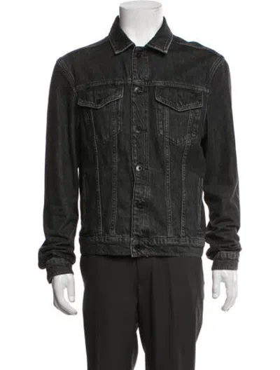 Pre-owned Allsaints Denim Jacket In Black