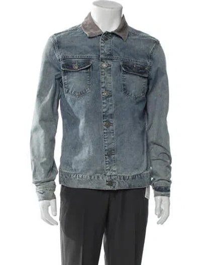 Pre-owned Allsaints Denim Jacket In Blue