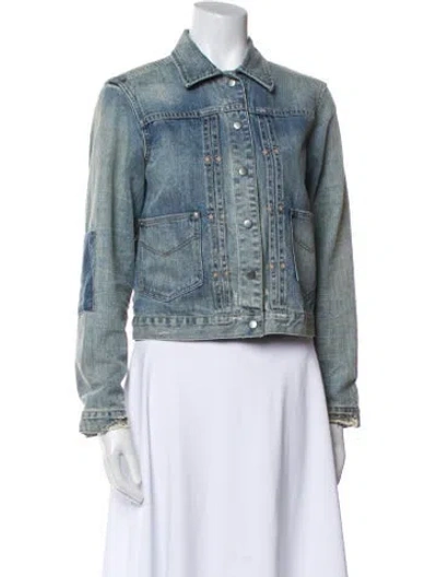 Pre-owned Allsaints Denim Jacket In Blue