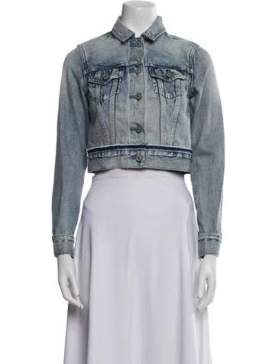 Pre-owned Allsaints Denim Jacket In Blue