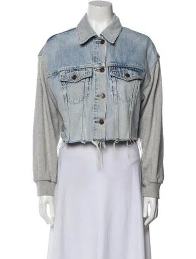 Pre-owned Allsaints Denim Jacket In Blue