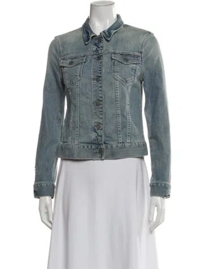 Pre-owned Allsaints Denim Jacket In Blue