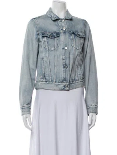 Pre-owned Allsaints Denim Jacket In Blue
