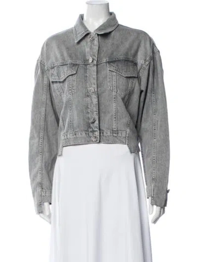 Pre-owned Allsaints Denim Jacket In Blue