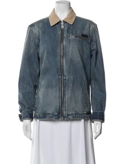 Pre-owned Allsaints Denim Jacket In Blue
