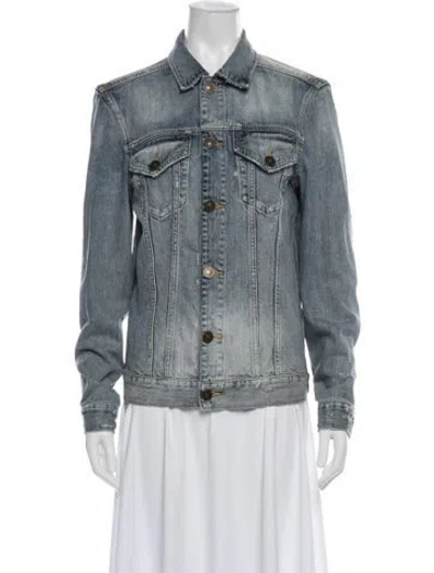 Pre-owned Allsaints Denim Jacket In Blue