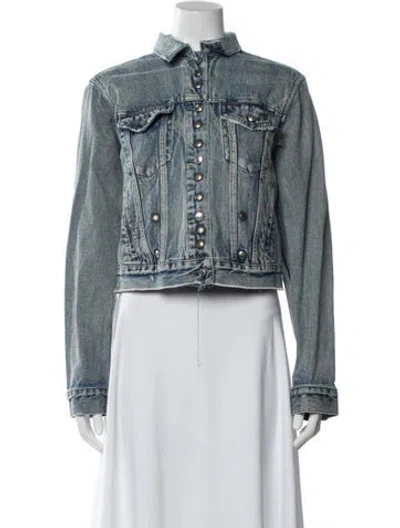 Pre-owned Allsaints Denim Jacket In Blue