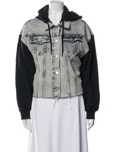 Pre-owned Allsaints Denim Jacket In Blue