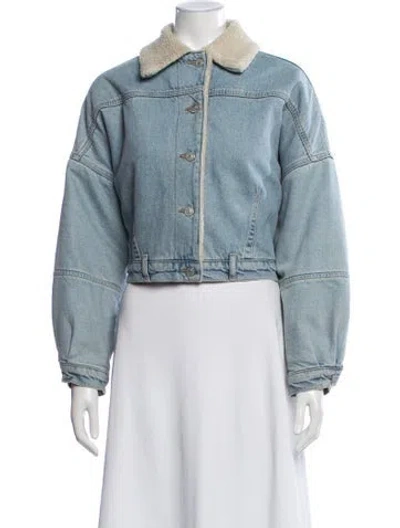 Pre-owned Allsaints Denim Jacket In Blue