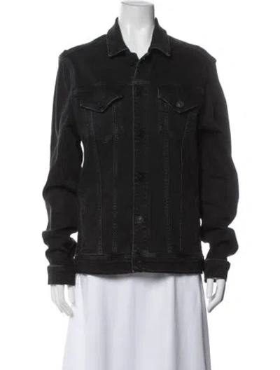 Pre-owned Allsaints Denim Jacket In Blue