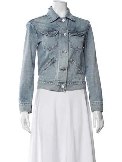 Pre-owned Allsaints Denim Jacket In Blue