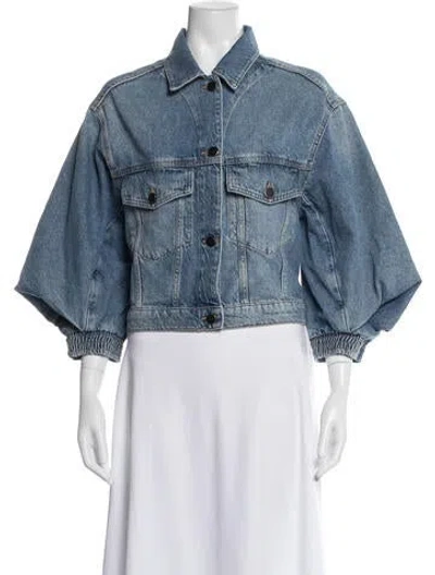 Pre-owned Allsaints Denim Jacket In Blue