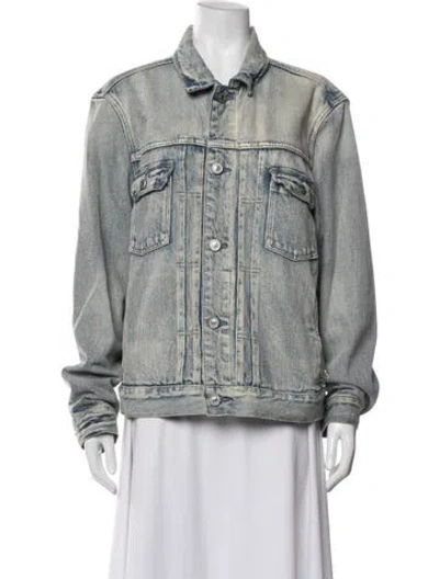 Pre-owned Allsaints Denim Jacket In Blue