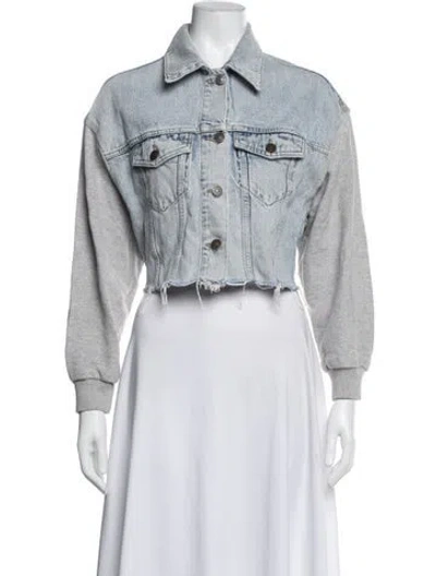 Pre-owned Allsaints Denim Jacket In Blue