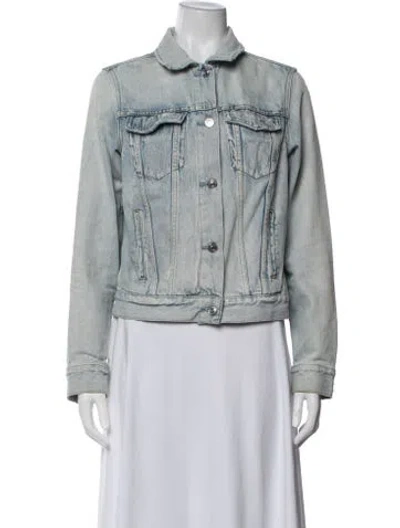Pre-owned Allsaints Denim Jacket In Blue