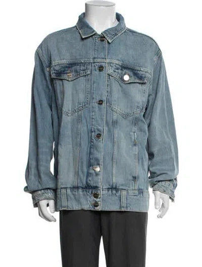 Pre-owned Allsaints Denim Jacket In Blue
