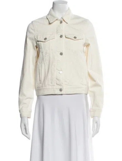 Pre-owned Allsaints Denim Jacket In Neutral