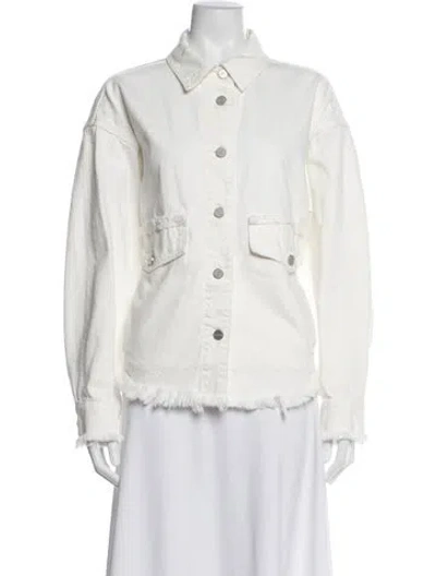 Pre-owned Allsaints Denim Jacket In Neutrals