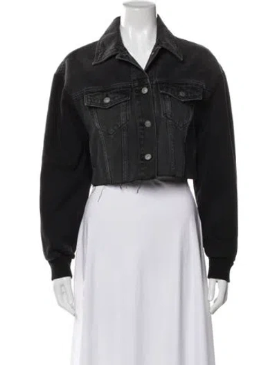 Pre-owned Allsaints Denim Jacket W/ Tags In Black