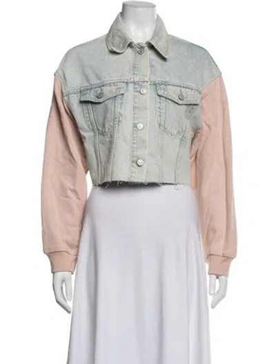 Pre-owned Allsaints Denim Jacket W/ Tags In Blue
