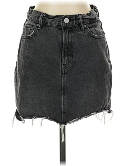 Pre-owned Allsaints Denim Skirt In Black