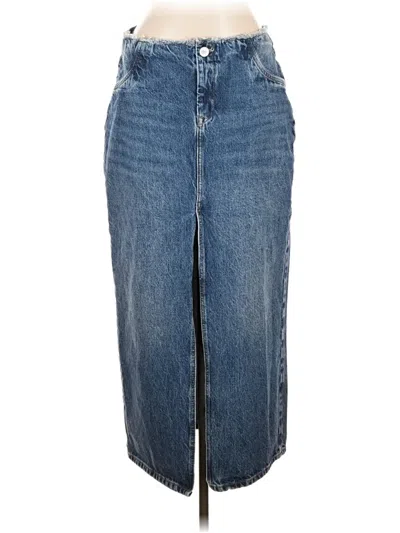 Pre-owned Allsaints Denim Skirt In Blue