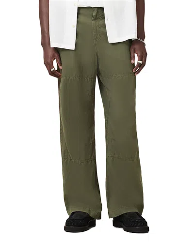 Allsaints Depot Loose Fit Trousers In Green