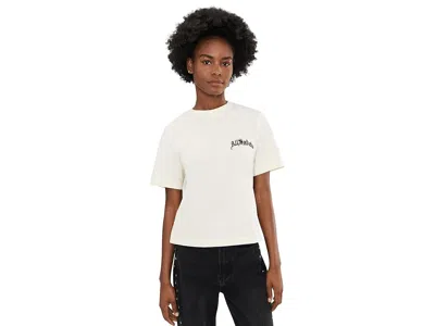 Allsaints Descent Lisa Short Sleeve Boxy T-shirt In White