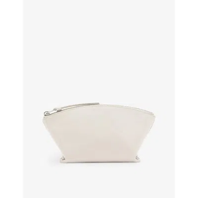 Allsaints Desert White Anais Stud-embellished Leather Pouch