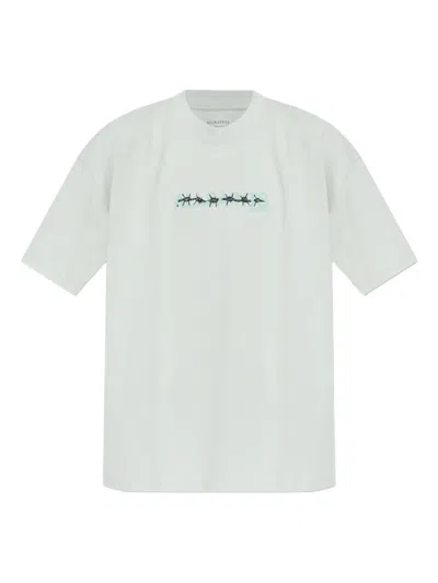 Allsaints Deterrent Logo Crewneck T-shirt In Multi