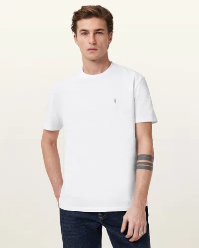 Allsaints Dexter Short Sleeve T-shirt In Optic White