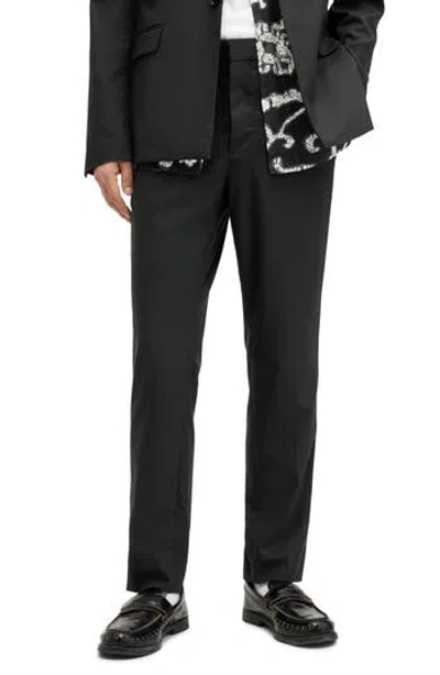 Allsaints Dima Stretch Skinny Fit Pants In Black