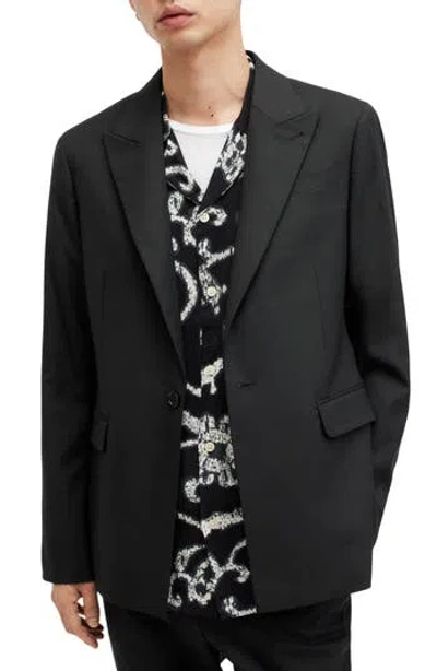 Allsaints Dima Stretch Skinny Fit Blazer In Black