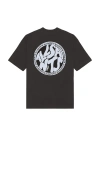 Allsaints Distortion Crew Neck Tee In Black