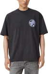 Allsaints Distortion Graphic T-shirt In Black