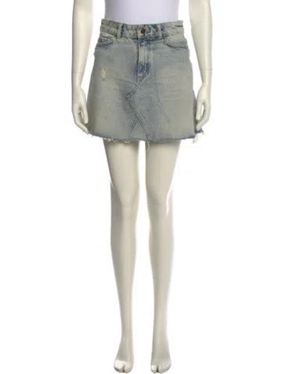 Pre-owned Allsaints Distressed Accents Mini Skirt
