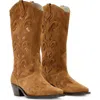 Allsaints Dolly Western Boots In Brown
