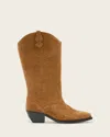 Allsaints Dolly Western Suede Boots, In Brown