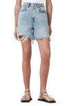 Allsaints Doris Wide Leg Denim Shorts