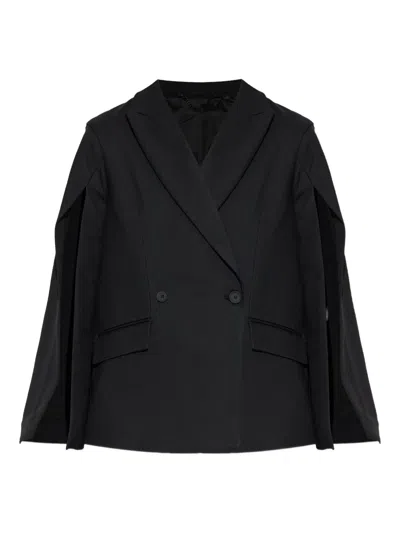 Allsaints Double-breasted Blazer In Black