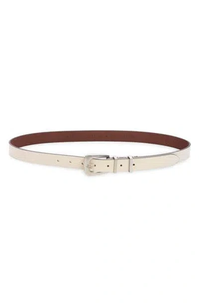 Allsaints Double Keeper Leather Belt In Black