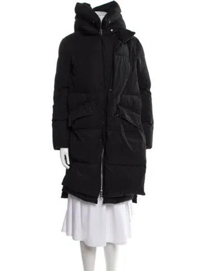 Pre-owned Allsaints Down Coat In Black
