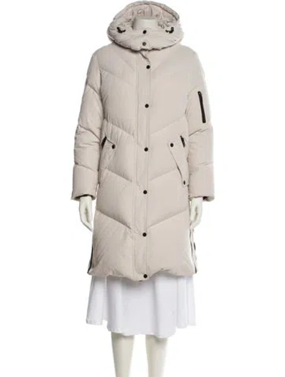 Pre-owned Allsaints Down Coat In Neutral