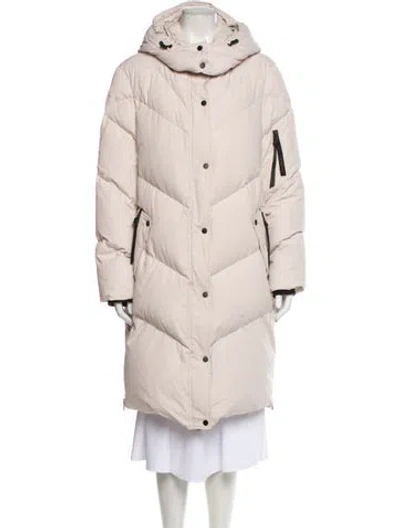Pre-owned Allsaints Down Coat In Neutral