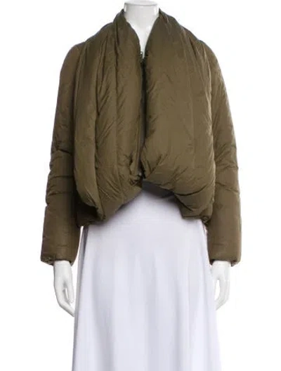 Pre-owned Allsaints Down Jacket In Green